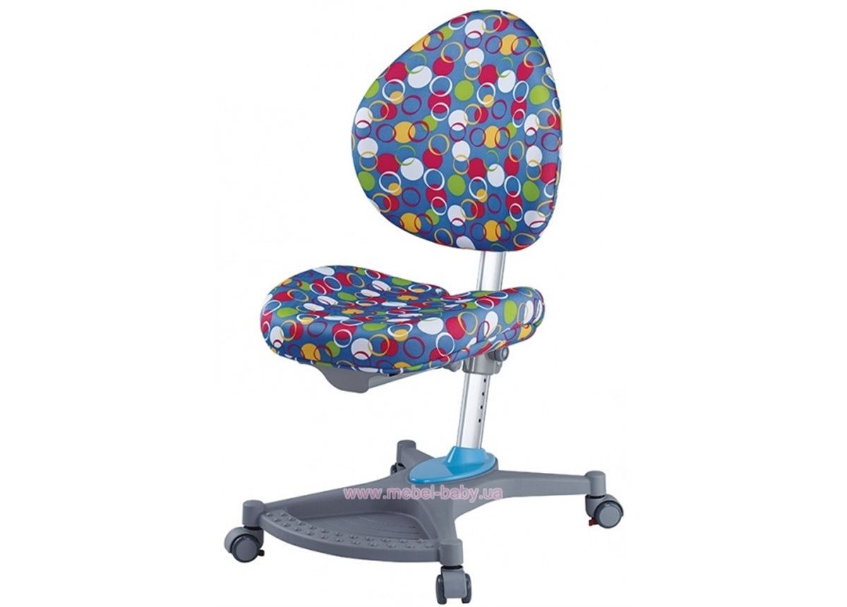 Кресло Neapol BK (арт.Y-136 BK) Mealux обивка голубая с шариками