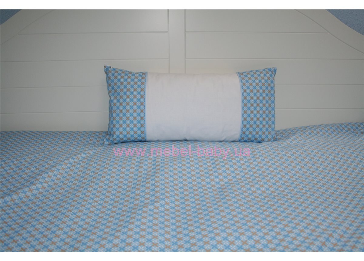 Подушка 50х25 голубая