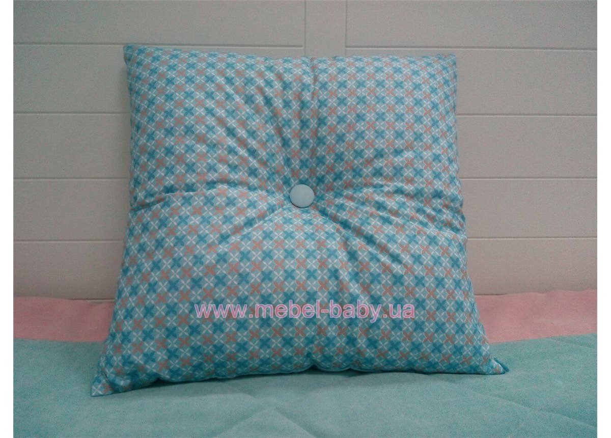 Подушка 40х40 голубая