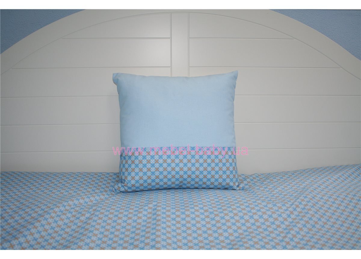 Подушка 35х35 голубая