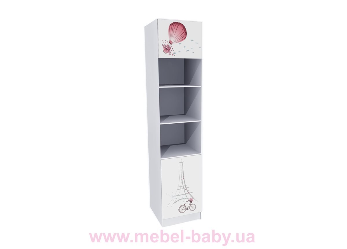 Пенал с двумя дверками Париж MebelKon 50x50x211