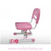 Стульчик Evo-kids EVO-301 PN (арт.EVO-301 PN) белый металл / сиденье,спинка,накладки-розовые