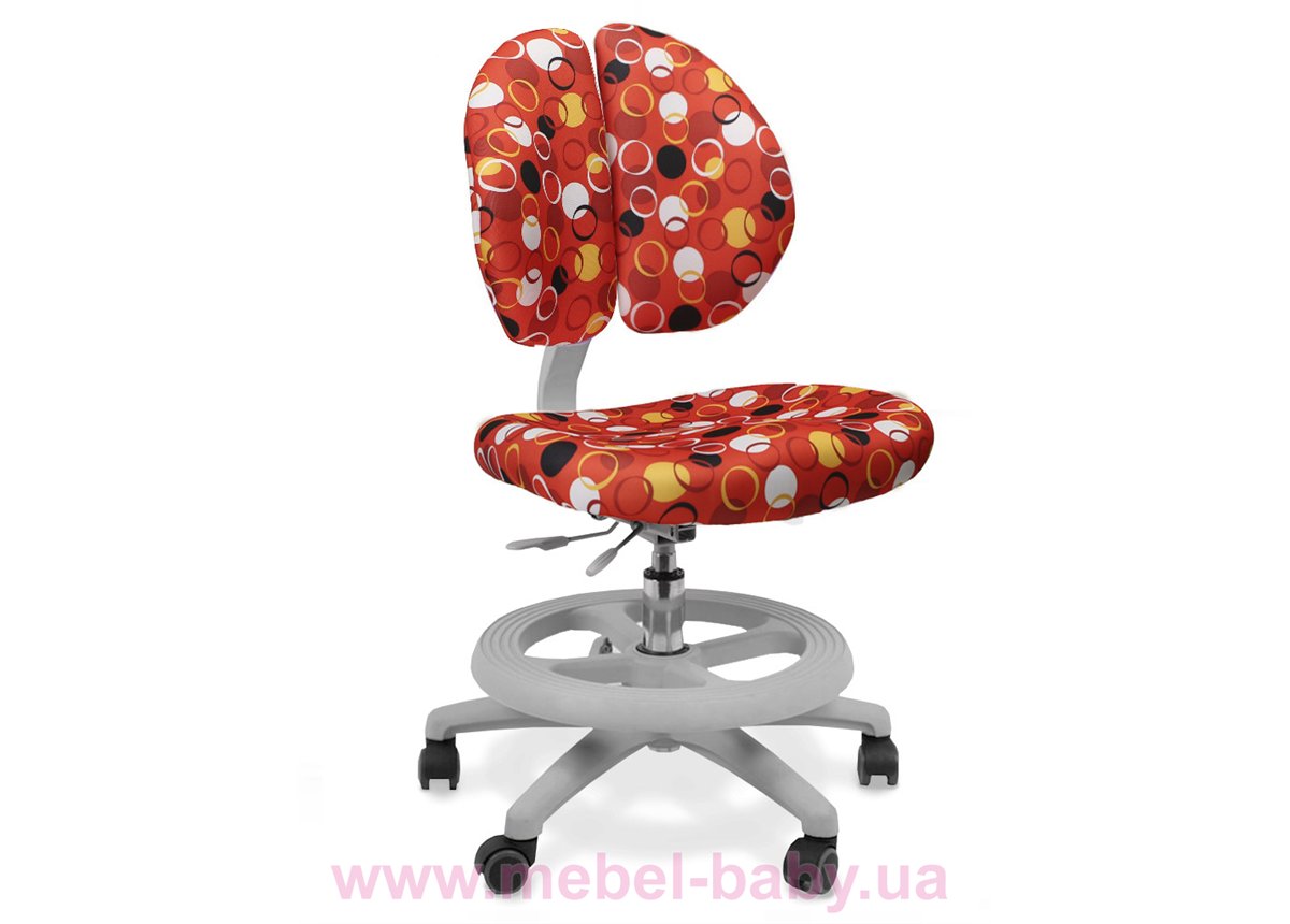 Кресло Mealux Duo Kid R (арт.Y-616 R) обивка красная с шариками