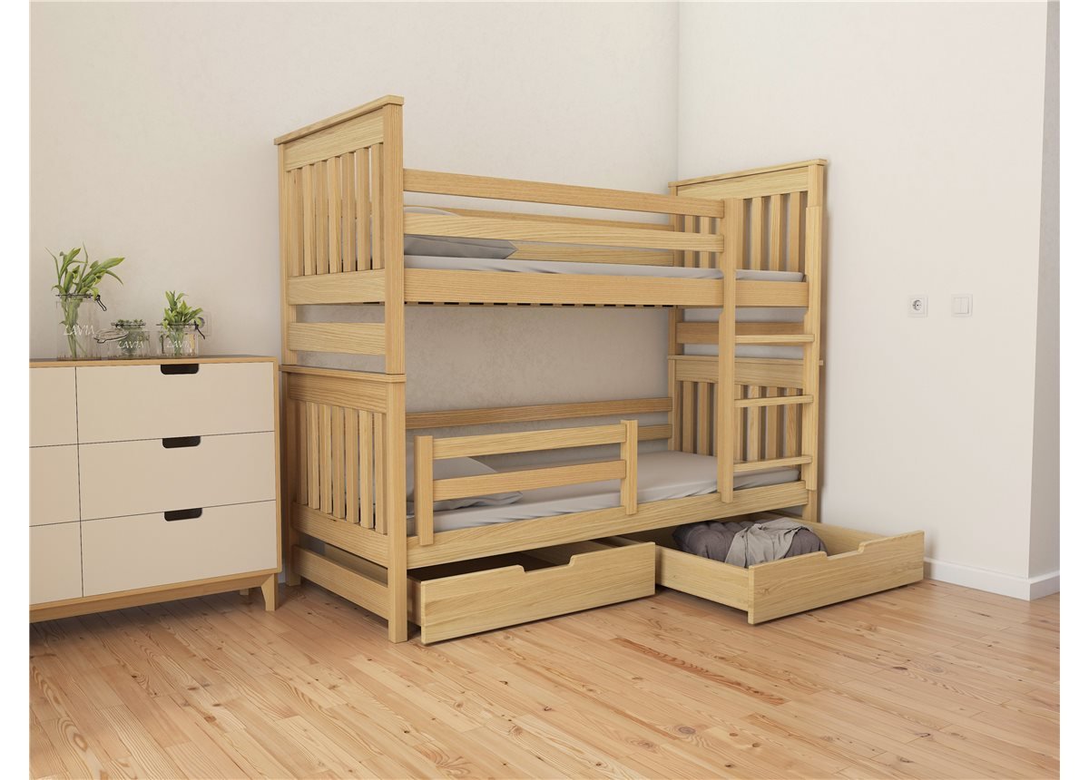 Кровать двухъярусная-трансформер Адель Duo (масив) Луна 70x140