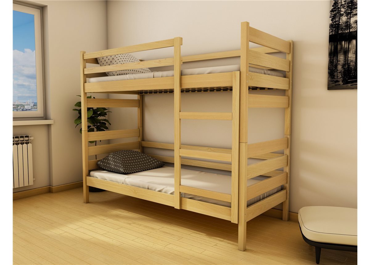 Кровать двухъярусная-трансформер Амели (масив) Луна 70x140