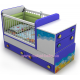 Кроватка-трансформер для новорожденных Od-30 Briz Голубой 70х180 (70х120)