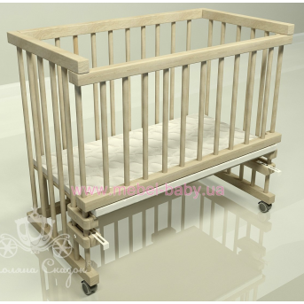 Приставная кроватка для новорожденных Multi-bed Classic стандарт Поляна сказок Ольха Шлиф  45x80