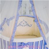 Набор постельного белья Mon Amie (6 предметов) голубой 