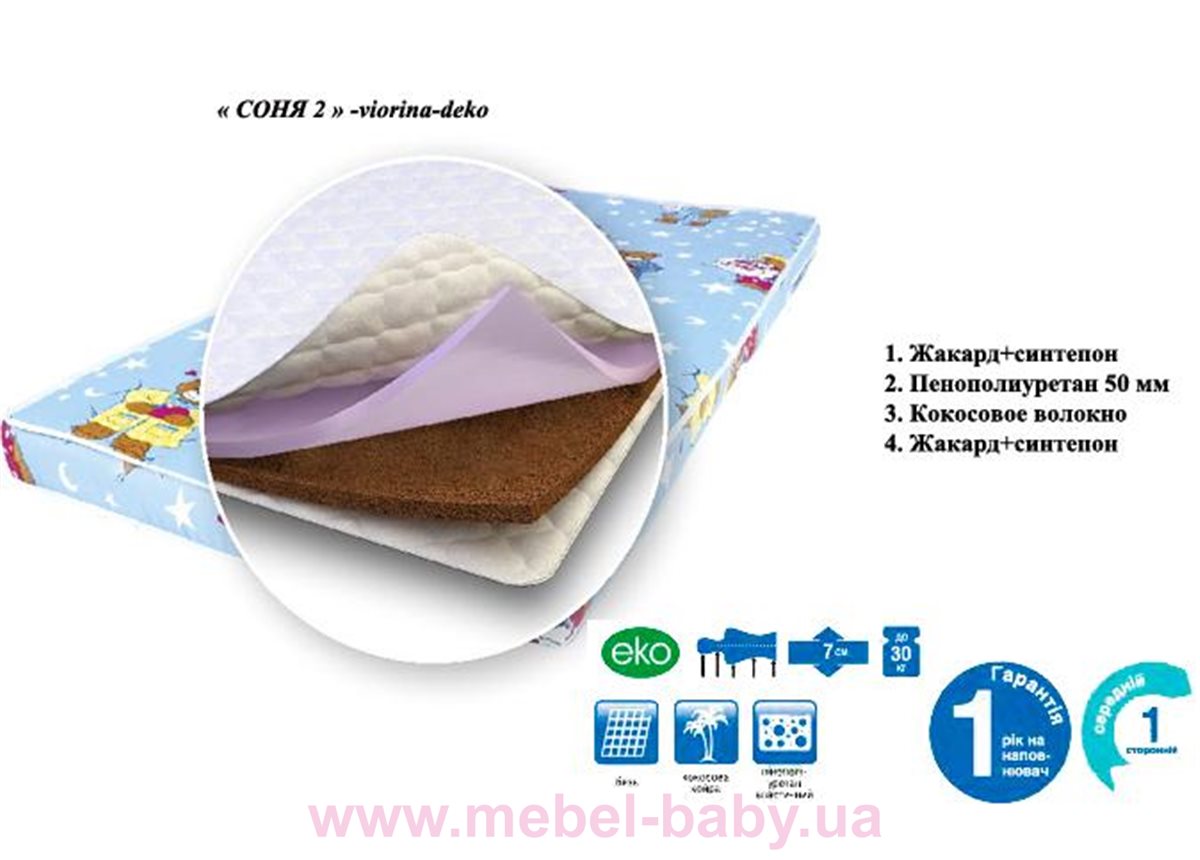 Матрас Соня 2 Viorina-Deko 