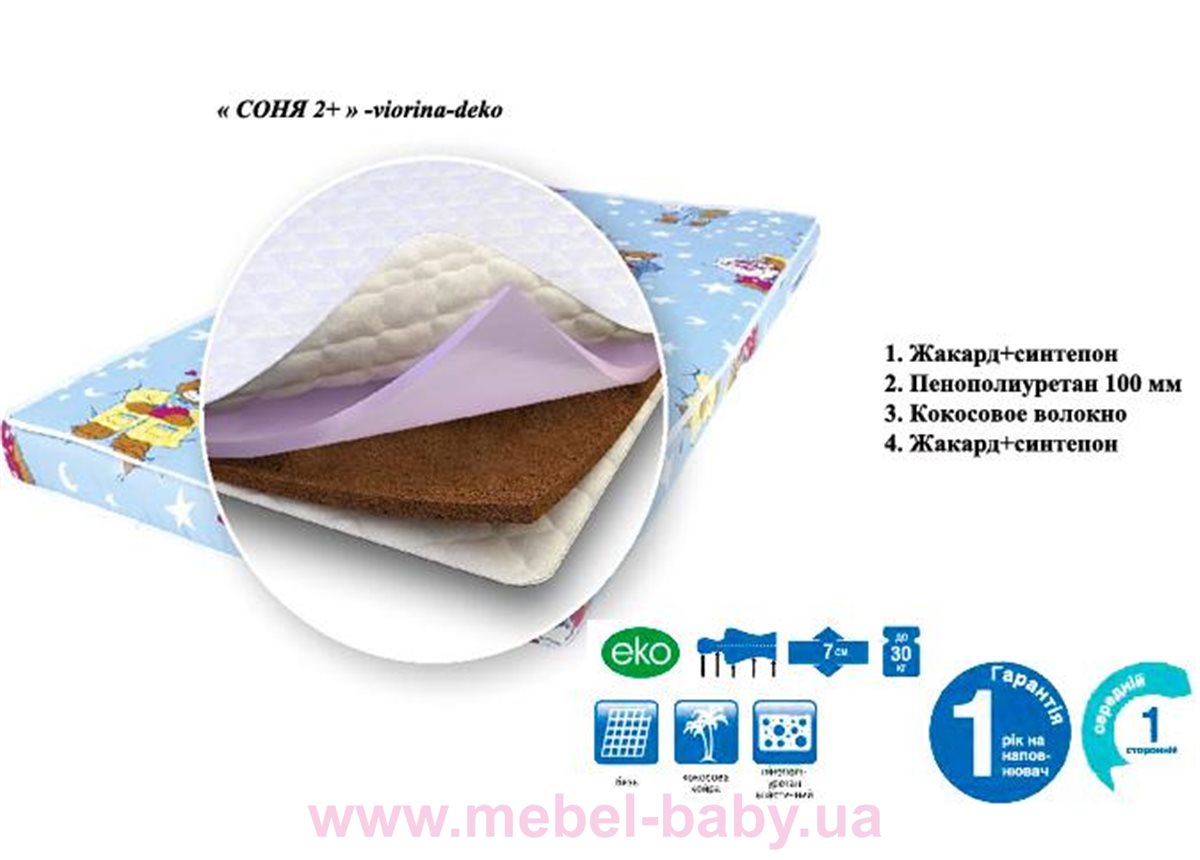 Матрас Соня 2 + Viorina-Deko 