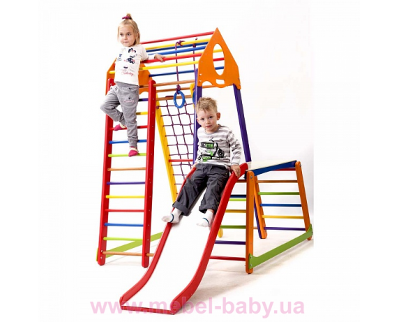 Детский спортивный комплекс BambinoWood Color Plus 1-1 Sportbaby