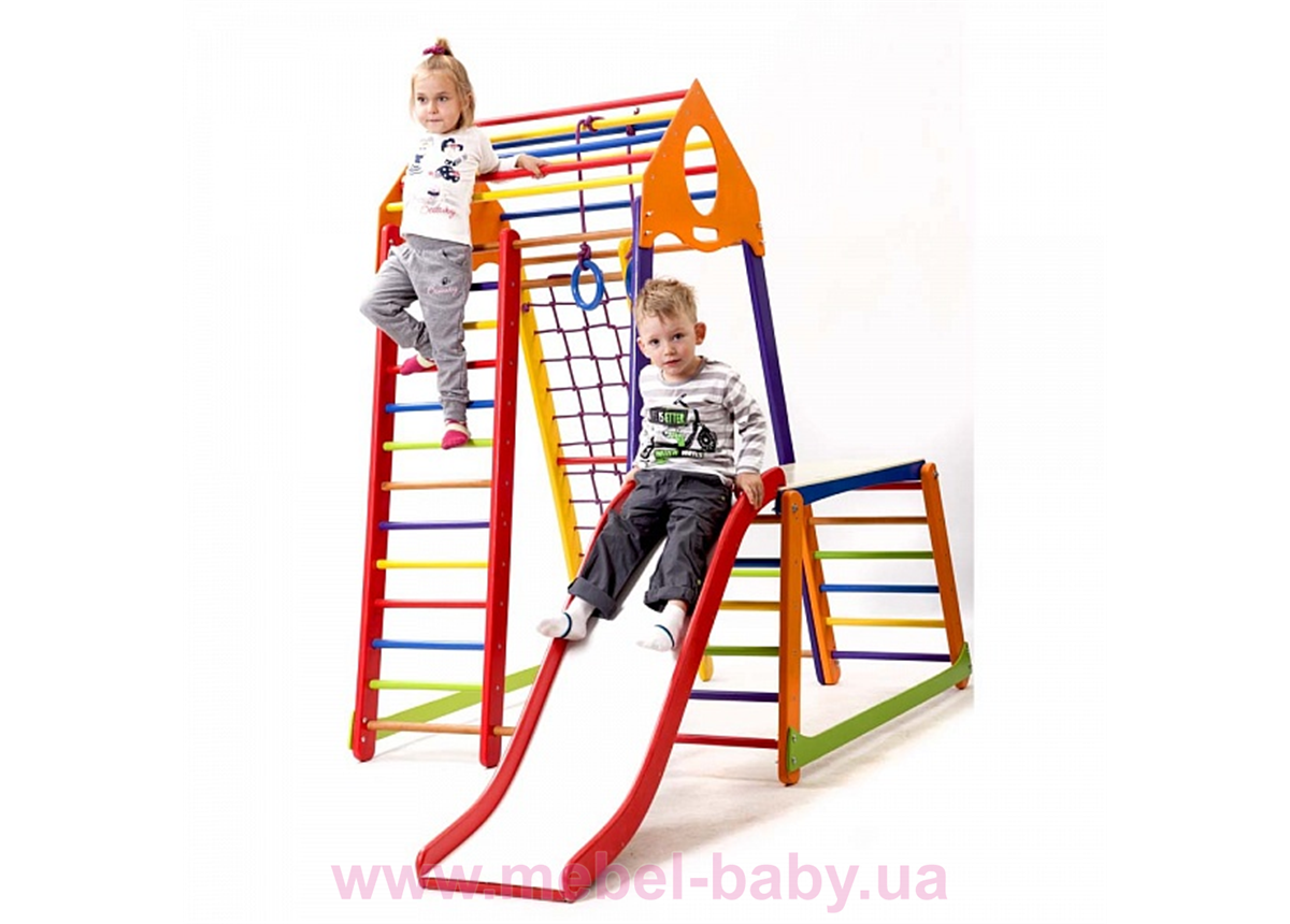 Детский спортивный комплекс BambinoWood Color Plus 1-1 Sportbaby