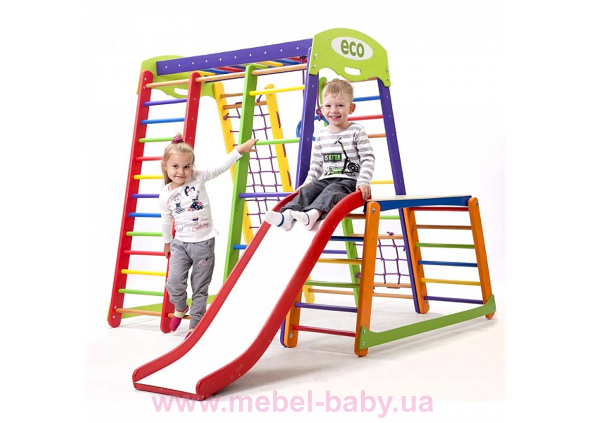 Спортивный комплекс для дома Акварелька Plus 1-1 Sportbaby