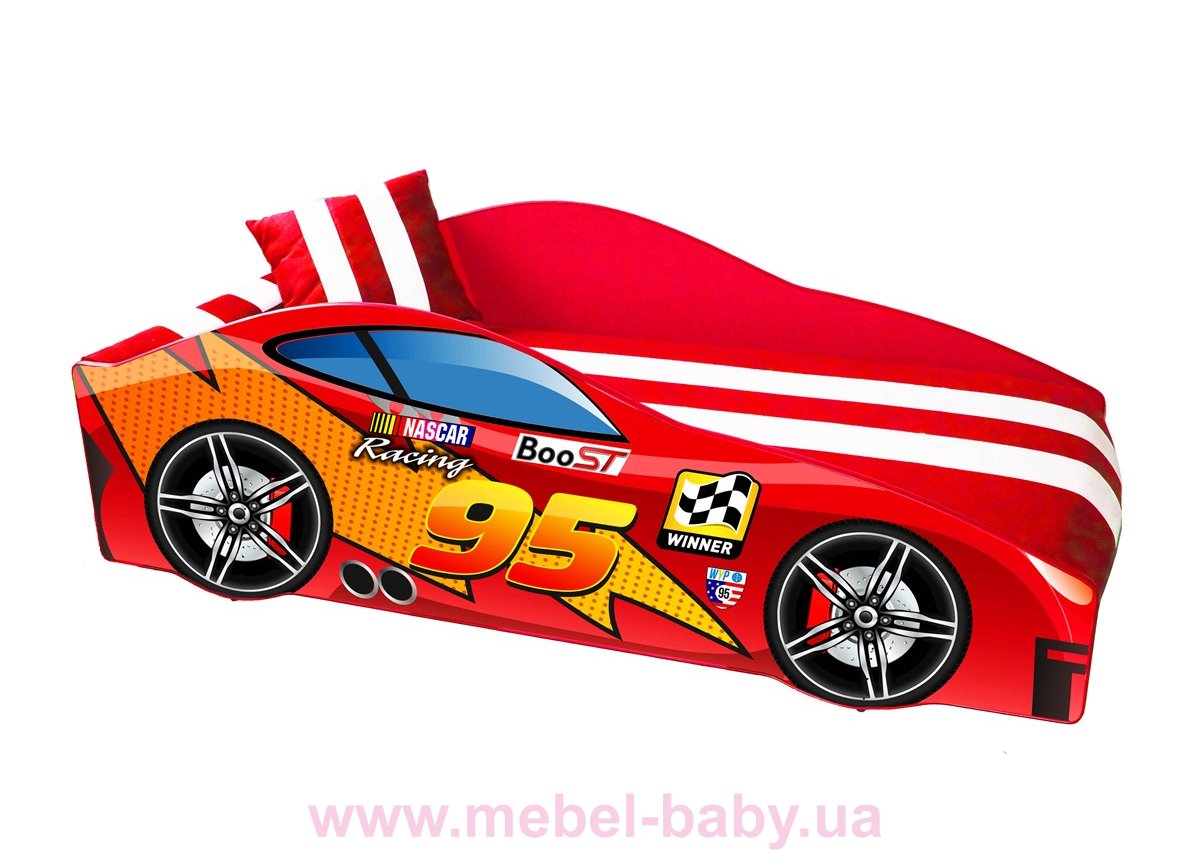 Кровать-машина MC E-5 Элит Viorina-Deko 70х150 мягкий спойлер + подушка + ящик