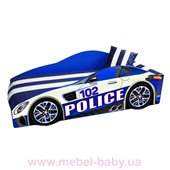 Кровать-машина MC E-8 Police Элит Viorina-Deko 70х150 мягкий спойлер + подушка + ящик