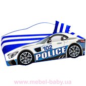 Кровать-машина MC E-8 Police Элит Viorina-Deko 70х150 мягкий спойлер + подушка + ящик