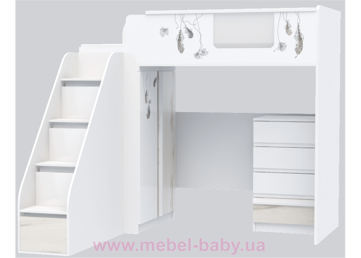 Кровать чердак Модуль I-M-002 Indi Эдисан