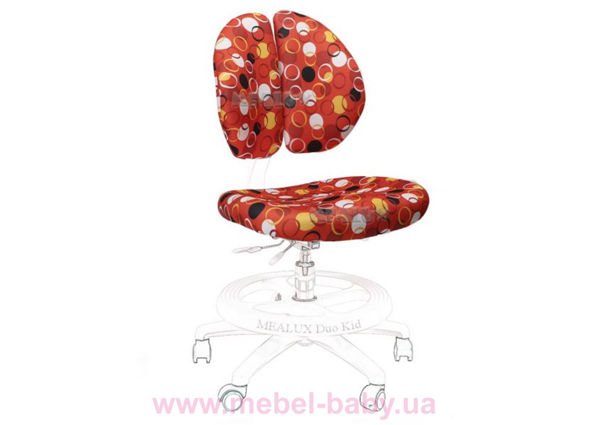 Чехол R ткань красная с кольцами для кресел Duo-Kid ( Y-616 )