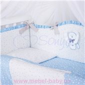Набор постельного белья Lucky star голубой (7 предметов) Маленькая Соня