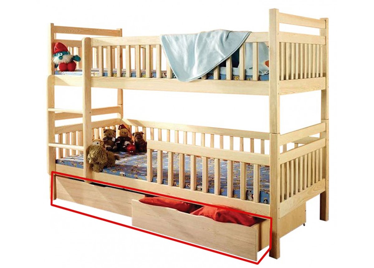 Ящики к двухъярусной кровати Том и Джерри Дримка корпус ДСП фасад массив бука