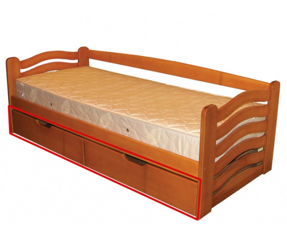 Ящики к кровати Микки Маус Дримка корпус массив бука и фасад массив бука