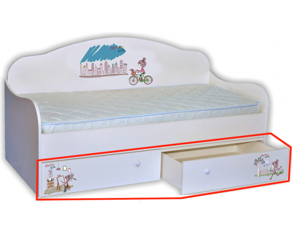 Ящики к кровати-диванчику Велосипед MebelKon