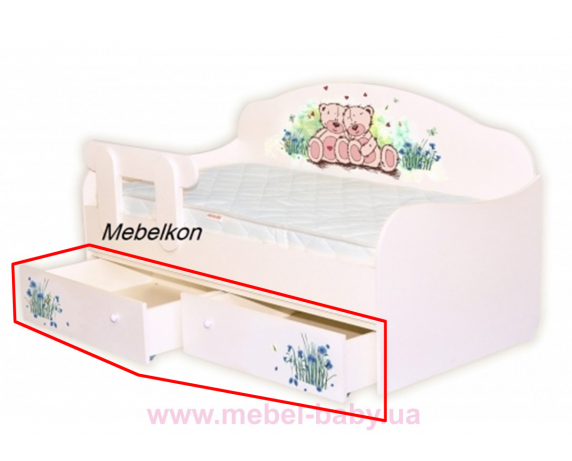 Ящики к кровати-диванчику Мишки 2 MebelKon