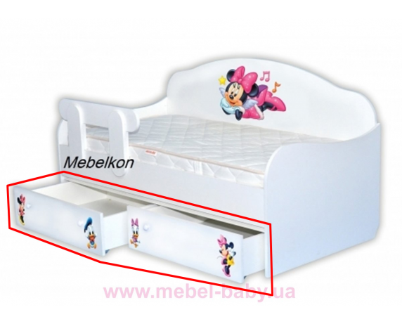 Ящики к кровати-диванчику Мики-Маус MebelKon