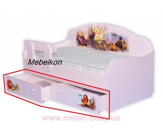 Ящики к кровати-диванчику Король Лев MebelKon