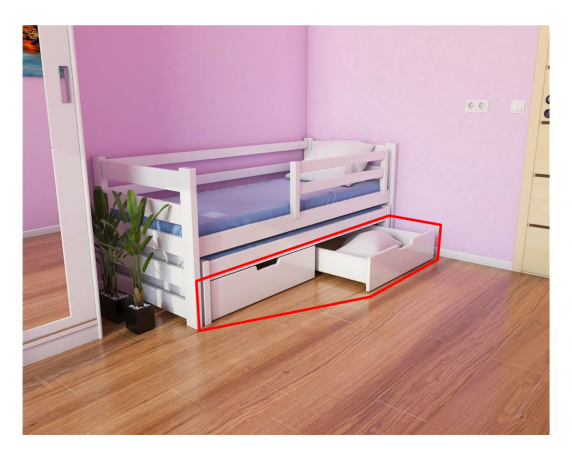 Ящики к кровати-диванчик Соня-1 с доп. спальным местом Луна