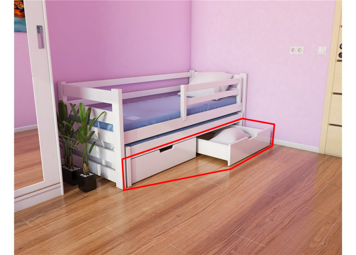 Ящики к кровати-диванчик Соня-1 с доп. спальным местом (масcив) Луна