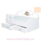 Кроватка диванчик с ящиком и бортиком MebelKon 160x80