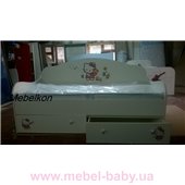 Кроватка диванчик Китти с ящиком MebelKon 80x160