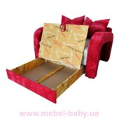Диван красивая раскладная малютка барби с подлокотниками и бантами на подушках для девочки Ribeka 