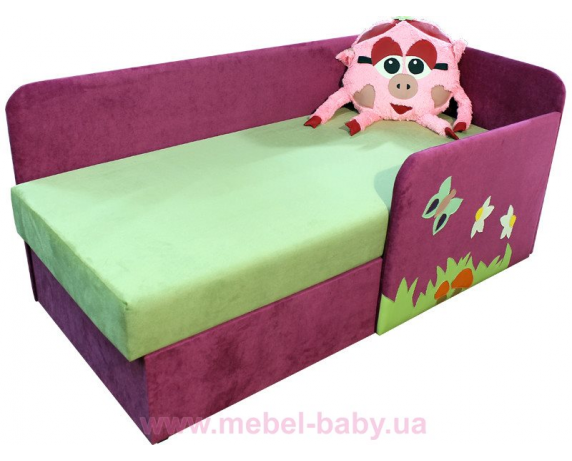 Детский угловой диванчик с бортиком смешарик нюша для девочки Ribeka 