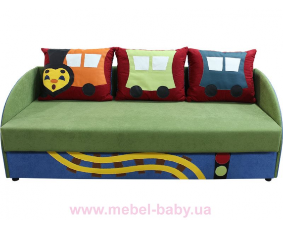 Детский диванчик с нишей и веселыми аппликациями мультик 5 Ribeka 