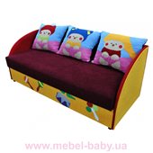 Детский диванчик с нишей и веселыми аппликациями мультик 3 Ribeka 