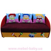 Детский диванчик с нишей и веселыми аппликациями мультик 3 Ribeka 