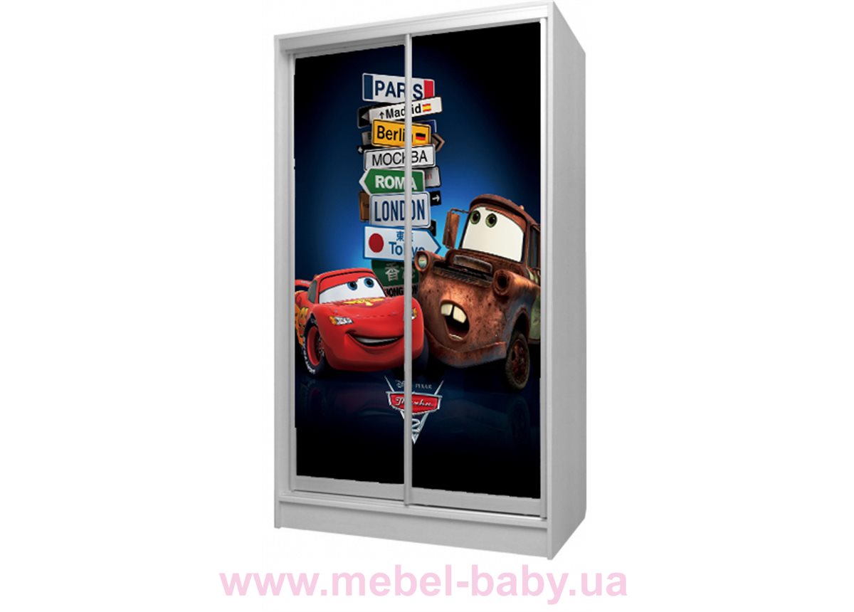 Шкаф-купе Тачки 9 Viorina-Deko 1200 серый