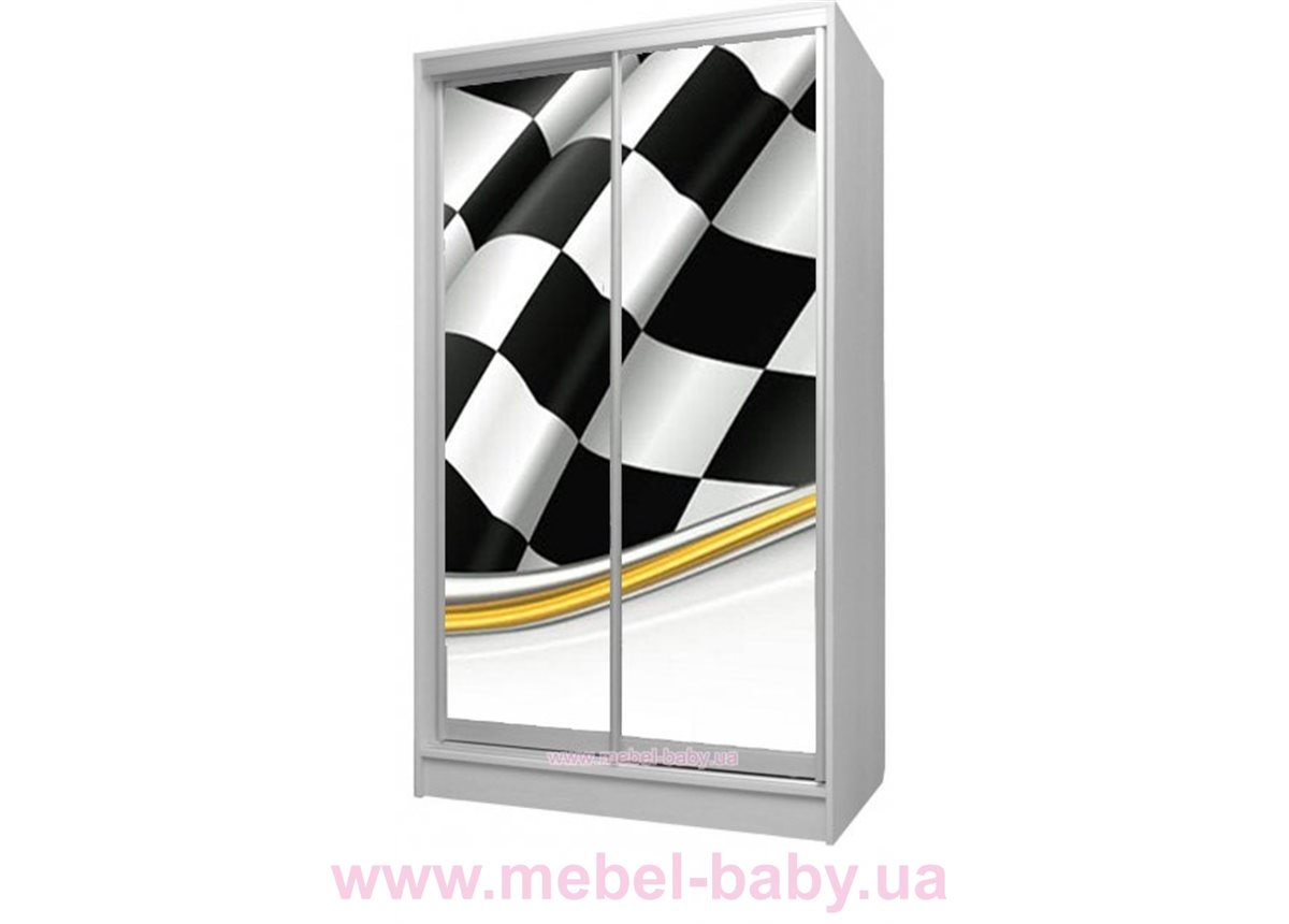 Шкаф-купе Флаг3 Viorina-Deko 1200 серый