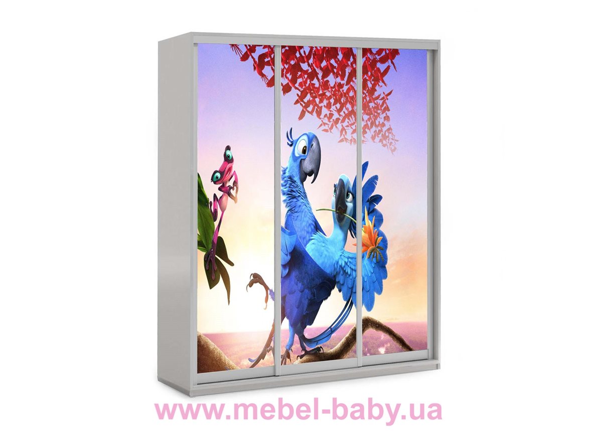 Шкаф-купе Рио 12 Viorina-Deko 1600 серый