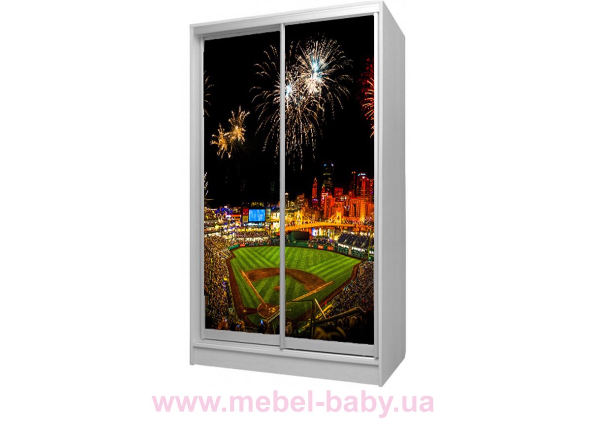 Шкаф-купе 14 Viorina-Deko 1200 серый