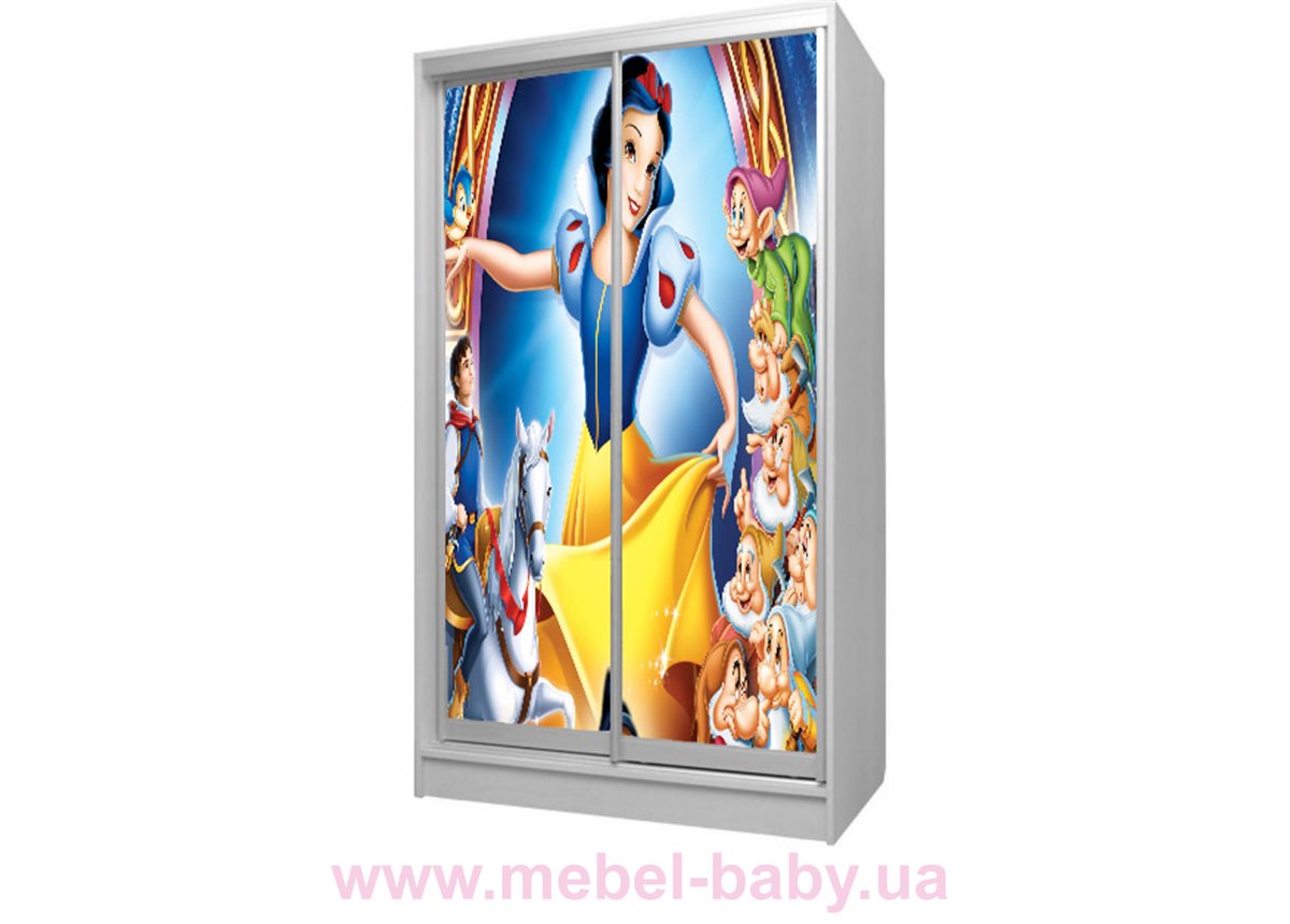 Шкаф-купе Белоснежка 21 Viorina-Deko 1200 серый