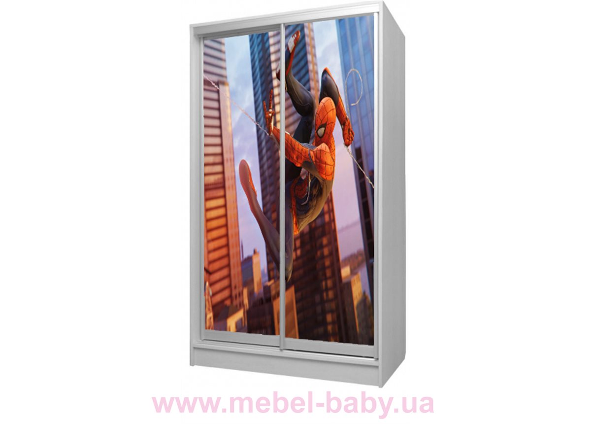 Шкаф-купе Спайдермен 23 Viorina-Deko 1200 серый