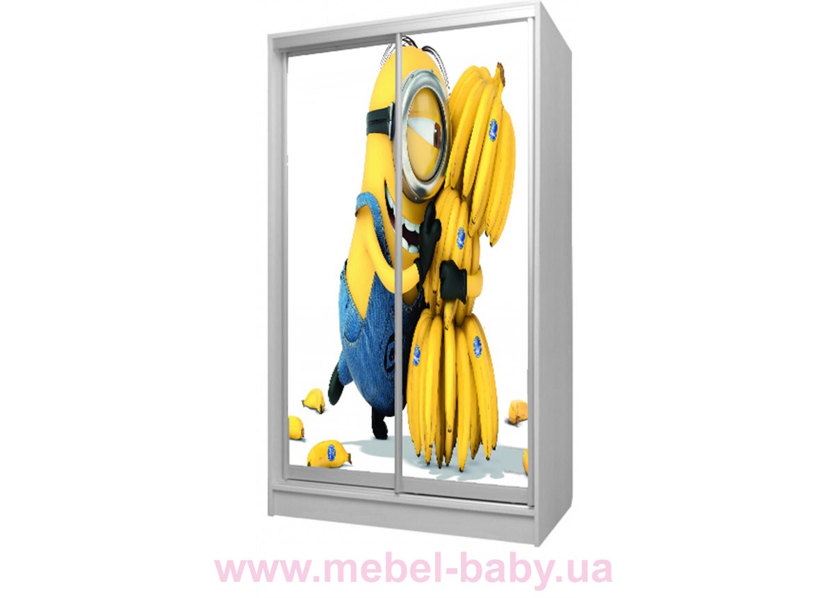 Шкаф-купе Миньон 42 Viorina-Deko 1200 серый