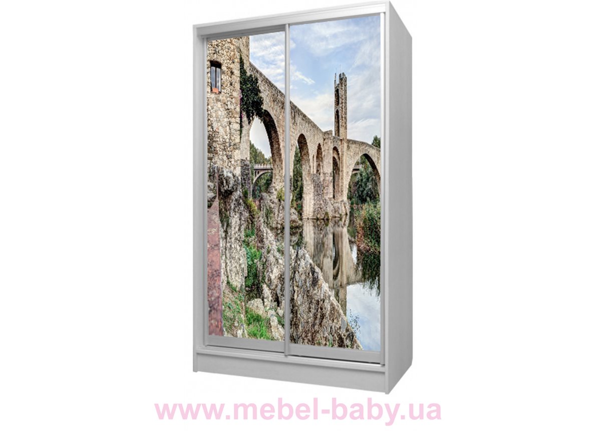 Шкаф-купе 46 Viorina-Deko 1200 серый