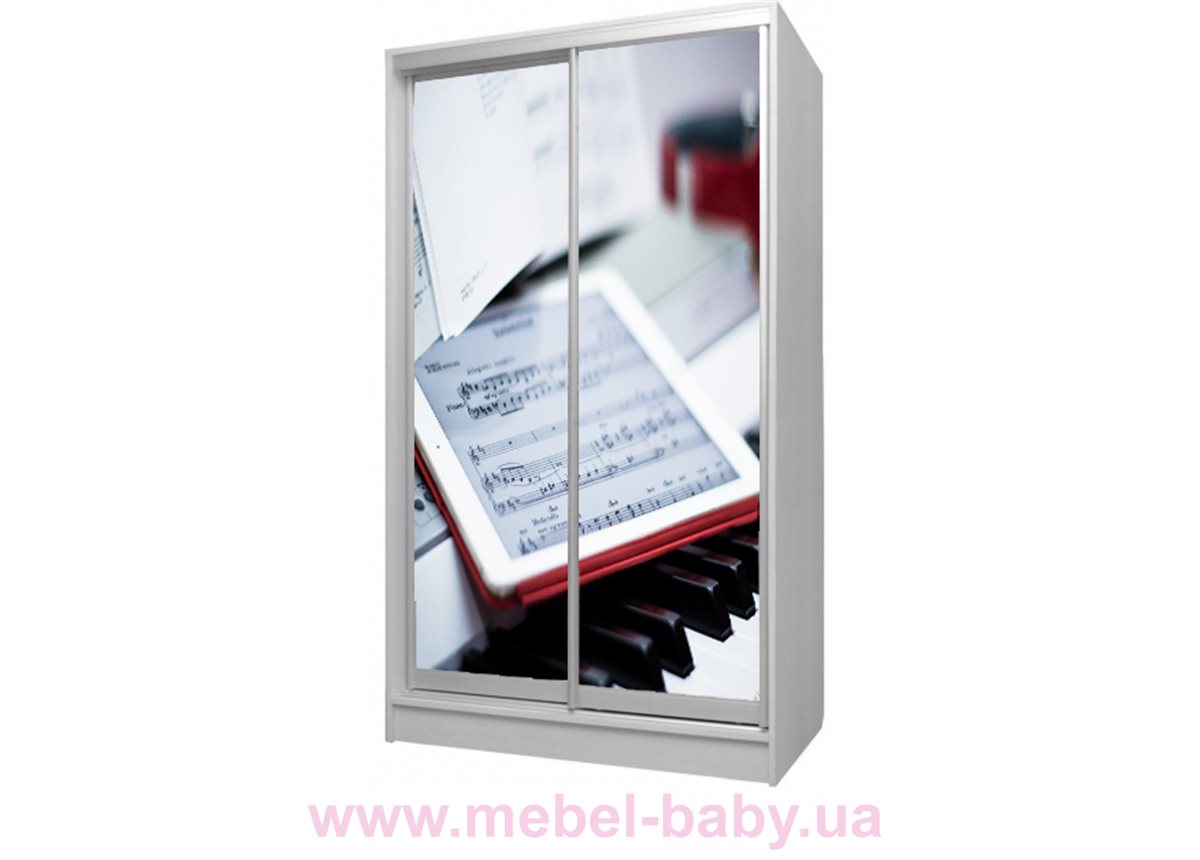 Шкаф-купе Ноты 48 Viorina-Deko 1200 серый