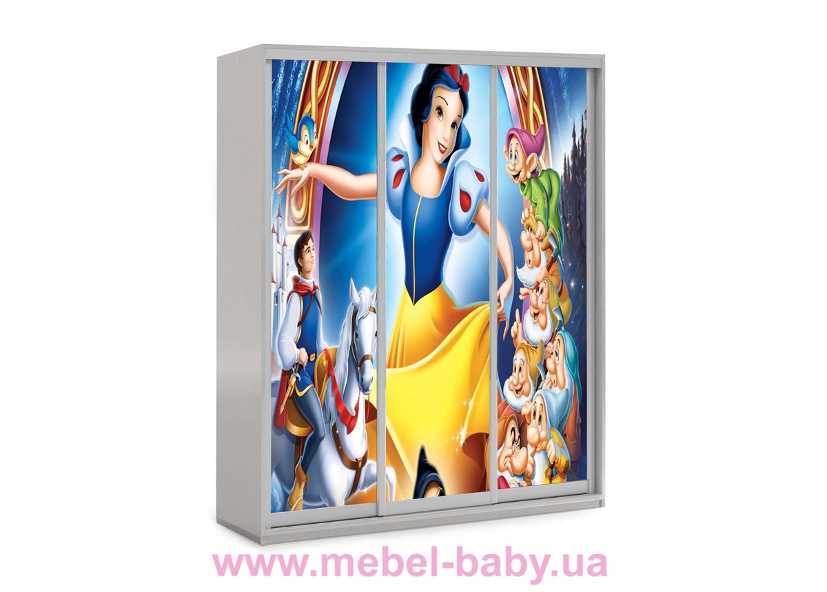 Шкаф-купе Белоснежка 21 Viorina-Deko 1600 серый