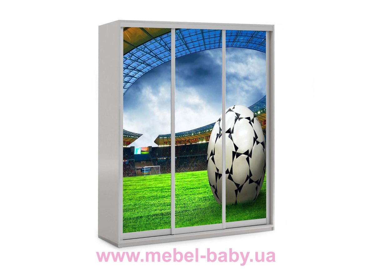 Шкаф-купе Футбольный стадион 29 Viorina-Deko 1600 серый