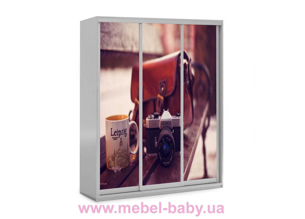 Шкаф-купе  32 Viorina-Deko 1600 серый